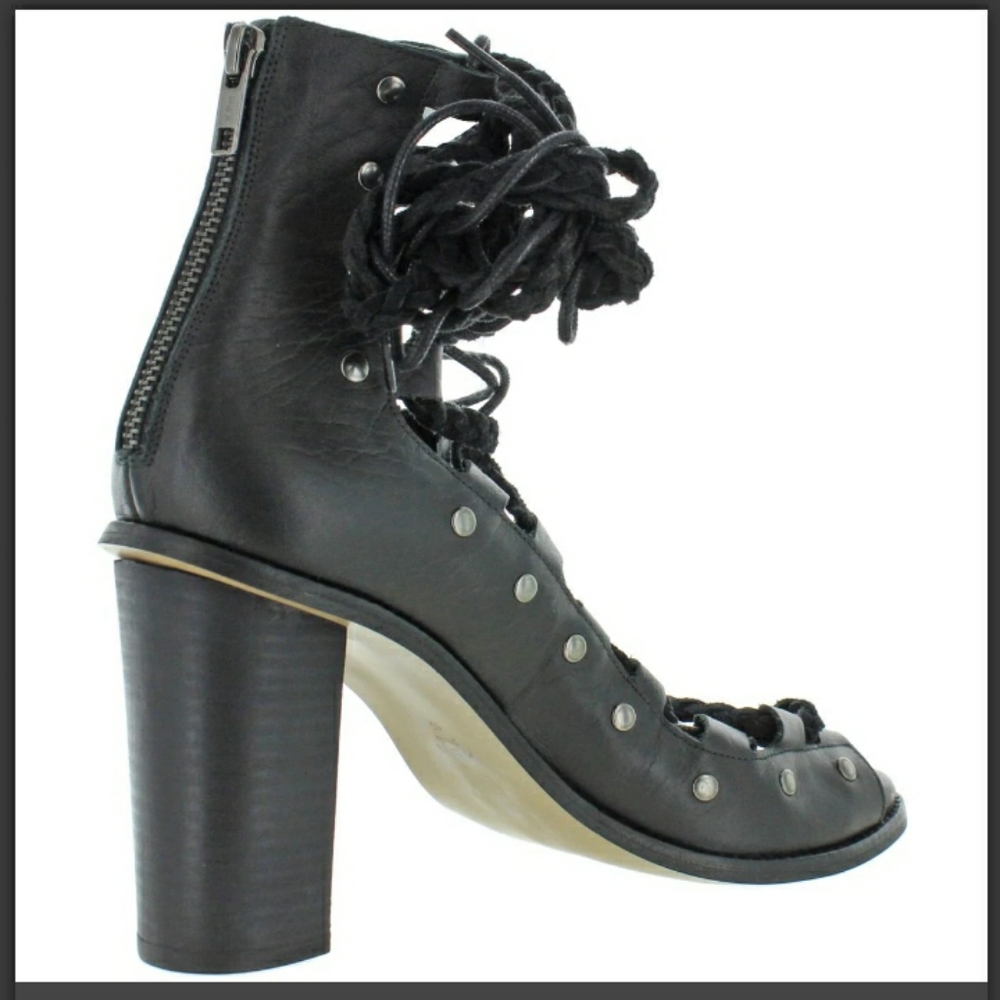 My Vintage lace up booties